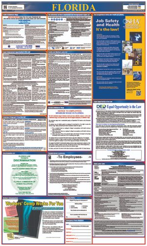 POSTER, LABOR LAW 27 X 39 ST/FD/LOCAL ENGLISH FLORIDA