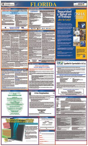 POSTER, LABOR LAW 27 X 39 ST/FD/LOCAL SPANISH FLORIDA
