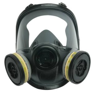 RESPIRATOR, FULL FACE DUAL CARTRIDGE ELASTOMERIC NORTH MODEL 5400 ( MEDIUM/ LARGE )