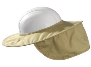 SUNSHADE, HARDHAT STOW-AWAY KHAKI