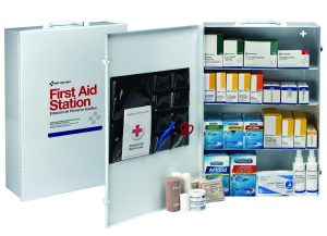 FIRST AID STATION, 4 SHELF ANSI 2015 COMPLIANT 1437 PCS (150 PERSON) CLASS B