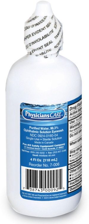 EYE WASH, 4OZ REFILL BTL