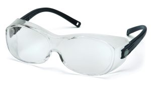 GLASSES, OTS CLEAR LENS ANTIFOG BLACK TEMPLE