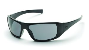 GLASSES, GOLIATH W/ BLACK FRAME & GREY LENS