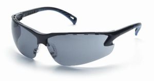 GLASSES, VENTURE 3 BLACK FRAME GREY LENS