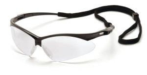 GLASSES, PMXTREME W/ BLACK FRAME & CLEAR LENS W/ CORD