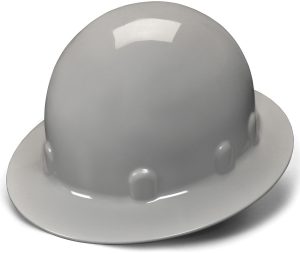 HARD HAT, SLEEK SHELL FULL BRIM W/4PT RATCHET SUSPENSION GRAY