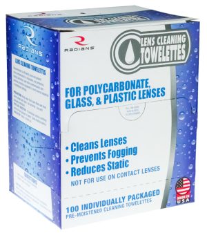 LENS CLEANING TOWELETTES W/ ANTI FOG BX 100