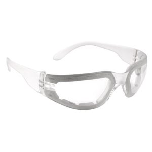 GLASSES, MIRAGE CLEAR W/FOAM ANTIFOG LENSE