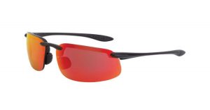 GLASSES, CROSSFIRE ES4 BLACK FRAME RED MIRROR LENSE