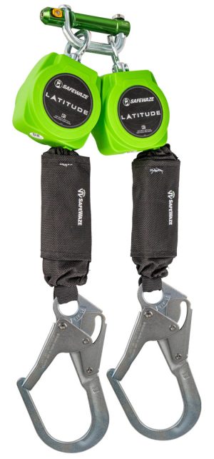 LIFELINE, " SAFEWAZE " DUAL 6FT WEB " CLASS A " W/ 2 1/2 IN STEEL REBAR HOOKS INCLUDE UNDER WEB BRKT (FS-EX20065-W-RBH-BWB)