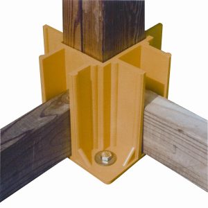 SAFETY BOOT, HAND RAIL & TOE BOARD BRACKET W/WASHER 4 PER BOOT( CAL OSHA APPROVED ) YELLOW