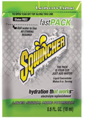 SQWINCHER, FAST PACK LEMON LIME BOX 50