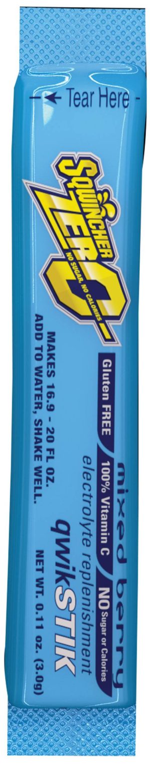 SQWINCHER, 20OZ QUIK STIK MIXED BERRY 50PK (SUGAR FREE 0 CARBS 0 CALORIES)
