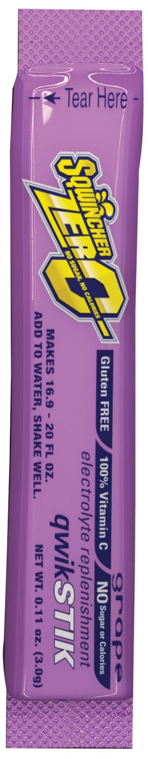 SQWINCHER, 20OZ QUIK STIK LITE GRAPE  50PK ( SUGAR FREE 0 CARBS 0 CALORIES )