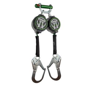 LIFELINE, " SAFEWAZE " DUAL LEG 7FT WEB " CLASS A " CLEAR H.D. HOUSING W/ 2 1/2 STEEL REBAR HOOKS INCLUDES NEW UNDER WEB BRACKET