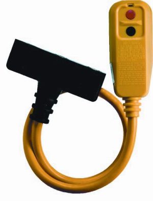 GFCI W/ 3 TAP 2FT CORD RIGHT ANGLE PLUG