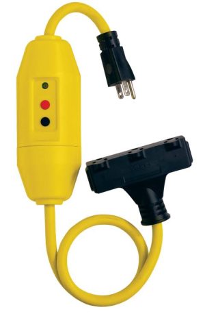 GFCI, TRIPLE TAP 2 FT CORD STRAIGHT PLUG